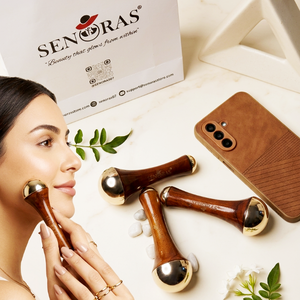 Senoras Bronze Dual Kansa Wand Herramienta Manual de Masaje Corporal con una Sola Mango |   Modelo 003 para Reafirmar la Piel y Rejuvenecer el Cuerpo, Disponible - Product Image 1