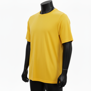 Camiseta para Hombre, Transpirable, de Secado Rápido, para Verano, de Color Sólido, con Bordado Personalizado, Estampada, Informal, de Cuello Redondo - Product Image 1