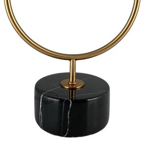 Support de bougie conique de luxe en marbre noir et or, chandelier moderne en métal à 2 bras en forme de U, décoration de centre de table nordique pour mariage - Product Image 3