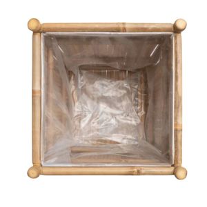 Pot de plante en bambou écologique, fait main, pour la décoration intérieure et extérieure - Product Image 3