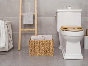 Panier de rangement en jacinthe d'eau tressé à la main pour magazines, idéal pour le bureau, la salle de bain et la décoration intérieure (OEM/ODM) - Product Image 4