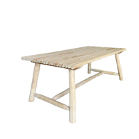Table basse gonflable minimaliste moderne en teck écologique TWIG pour salon