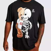 T-shirts imprimés pour hommes, style graphique, mélange de coton, vêtements décontractés, mode streetwear, confortables, de haute qualité