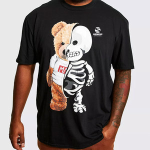 T-shirts imprimés pour hommes, style graphique, mélange de coton, vêtements décontractés, mode streetwear, confortables, de haute qualité - Product Image 1