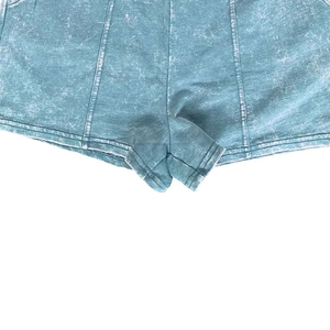 Meilleure Vente Shorts de Sport Femme Taille Haute Respirants Confortables Séchage Rapide pour la Gym et l'Entraînement, Effet Délavé à l'Acide, Vente en Gros - Product Image 3