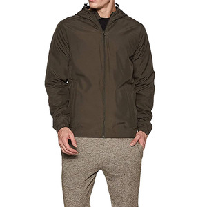 Blouson matelassé à capuche pour homme, coupe classique, coupe-vent, décontracté, pour l'automne, en polyester, fermeture à enfiler - Product Image 1