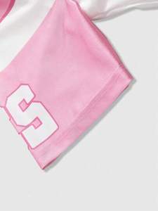 Maillot de football américain rose personnalisé en gros pour hommes – Respirant, en polyester, style streetwear, coupe décontractée oversize - Product Image 4