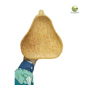Juego de 3 Platos para Servir con Diseños de Frutas en Madera de Coco - Ideal para Restaurantes y Decoración del Hogar - Product Image 3