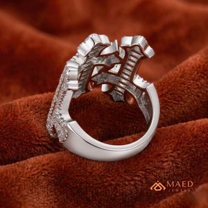 <b>Mens</b> Silver Tone Moissanite Cross <b>Ring</b> Hip Hop Engagement Gift Statement Jewelry <b>for</b> <b>Men</b> Daily Wear - Product Image 5