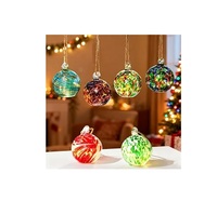 Boules de Noël en verre rond noir mat, décorations suspendues pour la décoration de l'arbre de Noël, belles boules rondes
