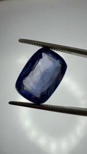 Piedra Preciosa Suelta de Zafiro Azul Creado en Laboratorio de 8.54 Ct, Corte Cojín, Origen India, Certificado, Joyería Fina, Jai Narayan Gems Color - Product Image 3