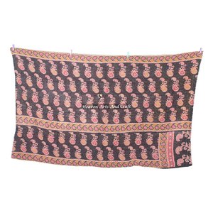 Vintage Kantha Quilt Quality Hand Stitching Reversible Wholesale Lot Cotton Kantha Quilt /Blanket / Throw / Bohemian / <b>Bedspread</b> - Product Image 5