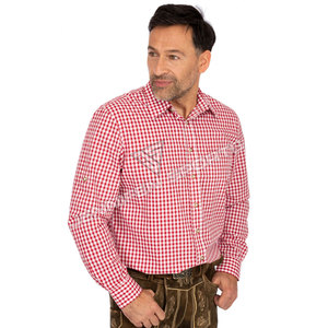 Chemise à col rabattu à manches longues, chemises allemandes bavaroises pour l'Oktoberfest, chemises à manches longues en coton - Product Image 3