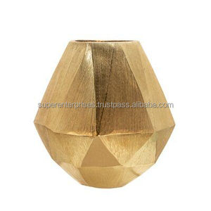 Jarrón de Flores Metálico Elegante de Primera Calidad para Decoración Floral en Mesa de Sala de Estar, Estilo Contemporáneo - Product Image 4