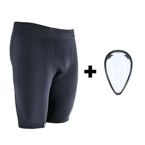 MMA Compression Shorts Integrated Groin Guard Cup Support Protective Underwear for <b>Boxer</b> Brief OEM Martial Arts Equipment - Product Image 3