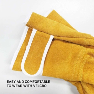 Guantes de Soldadura de Piel de Vacuno de Primera Calidad, Resistentes al Calor y a las Chispas, Duraderos, Flexibles, para Uso General y Bomberos - Product Image 4