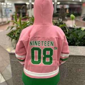 Sweat à capuche de hockey AKA unisexe, broderie de lettres grecques, style sportif, streetwear décontracté, coupe premium - Product Image 6