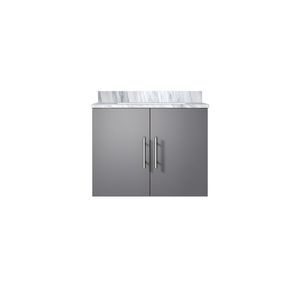 Grigio scuro 24 pollici. L X 22 Pollici Mobile da Bagno con Top in Marmo di Carrara - Product Image 1