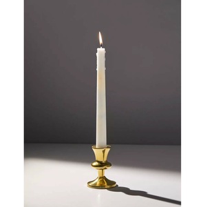 Hammered <b>Silver</b> Candle Holder Modern Metal <b>Candlestick</b> Accent For Elegant Table Decor - Product Image 1