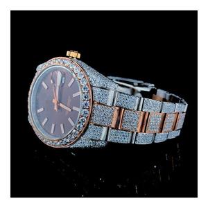 Moissanite Diamond <b>watch</b> two tone <b>watch</b> - Product Image 4