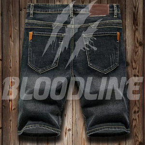 Bermuda en PU camouflage pour homme BLOODLINE, taille mi-haute, taille élastique, style décontracté avec poches - Product Image 6