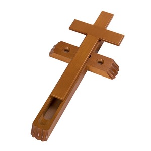 Cruz de Madera Económica y Elegante para Colgar en la Pared y para la Oración Diaria, Cruz de Madera de Primera Calidad - Product Image 1