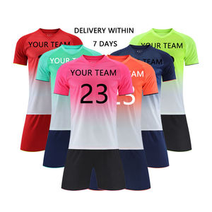 100% Quality Unisex Soccer Uniform Breathable Mesh Shirts and Shorts Stylish Soccer Set with Quick Dry Moisture-Wicking Low MOQ - Product Image 2