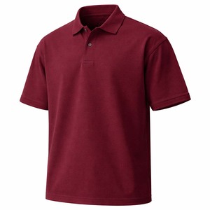 เสื้อเชิ้ตผู้ชายสีแดงเลือดหมู ผ้าถักกันยับ 100% ผ้าฝ้าย แขนสั้น สไตล์ลำลอง พิมพ์ลาย ทรงคลาสสิก - Product Image 1