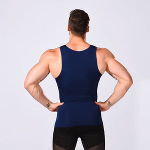 Faja Moldeadora Masculina Ajustada de Malla Transpirable de Nylon y Spandex para Reducir Cintura, Tipo Corsé de Punto - Product Image 4