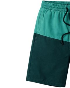Shorts à cordon de serrage pour hommes, couleur bleu sarcelle et vert foncé, séchage rapide, décontracté, pour l'été, la plage, athlétique, confortable, coupe légère - Product Image 3