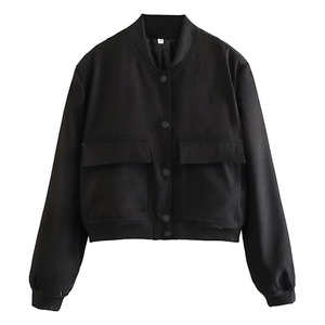 <b>Womens</b> Letterman Varsity Jacket Leather Sleeve Fashion Baseball <b>Coat</b> Manufacturer USA - Product Image 6