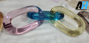 Décorations murales en chaîne acrylique modernes personnalisées, ornements en résine modernes faits à la main, suspendus pour la décoration intérieure, prêts pour le festival Diwali - Product Image 6