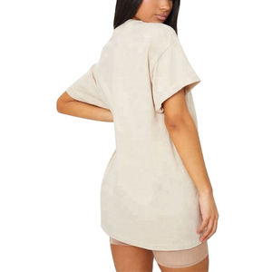 Camisetas Casuales con Cuello Redondo, Logotipo Personalizado, Corte Holgado, Estilo Urbano, Spandex/Algodón, Manga Corta, Impresión Digital, Camiseta de Moda para Mujer - Product Image 2