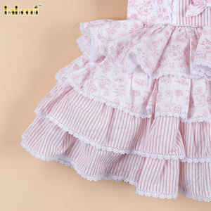 DR4518 – ชุดเดรสสีชมพูแต่งระบายด้านหลังรูปหัวใจ - Product Image 4