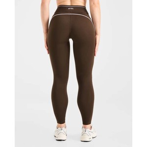 Custom Logo Contrast Color <b>Nude</b> Feel Windproof Yoga Sets Fitness Women Full Zip High Waist Luxury Butt Lifting Workout Jumpsut - Product Image 5
