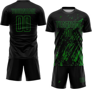 International Style Soccer Uniform Jersey Set Adult Full Color Custom Logo Number Name Breathable <b>Polyester</b> Low MOQ Wholesale - Product Image 1