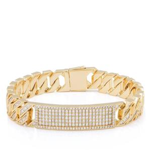 Pulsera de Diamantes Moissanite de Plata de Ley 925 Brillante, Joyería de Regalo de Lujo para Hombres, Mujeres y Amantes de la Moda - Product Image 1