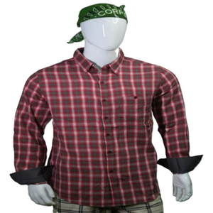 Chemise décontractée surdimensionnée personnalisée pour homme en flanelle douce à manches longues, col montant, logo brodé, à carreaux, teinte en fil, 100 % coton biologique - Product Image 5