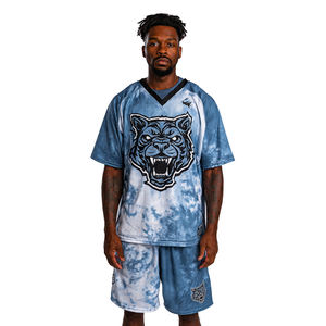 Personnalisation OEM, uniforme de lacrosse en mesh sublimé, vente en gros, nom et numéro sublimés, vêtements de lacrosse personnalisés, t-shirt pour hommes - Product Image 2