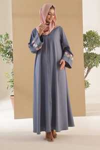 Muslim <b>Women's</b> Clothing <b>Arabic</b> Style Custom logo Modest Clothing <b>Women</b> Abaya Full Ankle Length OEM Service - Product Image 3