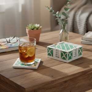 Luxury Bone Inlay <b>Crafted</b> Table Enhancement Pieces For Coffee Tea Serving And Interior Decoration Elegant - Product Image 1