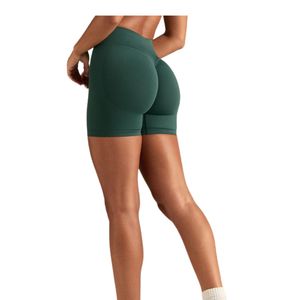 Shorts de Yoga de Cintura Alta para Mujer, Personalizados al por Mayor, Transpirables, de Secado Rápido, para Fitness y Entrenamiento, Estilo Color Block, OEM ODM - Product Image 2