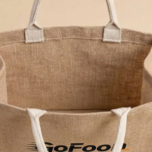Bolsa de Yute con Logotipo Personalizado, Asas Resistentes, Bolsa de Mano Promocional Ecológica - Product Image 1