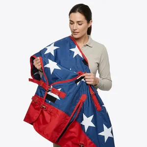 Equestrian Equipment Luxury Waterproof Horse Fly <b>Sheet</b> Breathable Mesh Rug Riding All Seasons Fly Protection Blanket Outdoor Use - Product Image 6