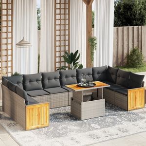 Ensemble canapé de jardin gris foncé - Product Image 1