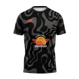 เสื้อบาสเก็ตบอลแขนสั้นไซส์ใหญ่พิเศษสำหรับผู้ชาย ผลิตตามสั่ง แห้งเร็ว อุ่นสบาย ผลิตจากโพลีเอสเตอร์ พิมพ์ลายแบบซับลิเมชั่น รับผลิตแบบ OEM - Product Image 1