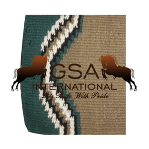 Couverture de selle en laine 34x36 tissée à la main 100% doublure polaire en laine de Nouvelle-Zélande Western Equestrian pour la compétition et l'entraînement - Product Image 6
