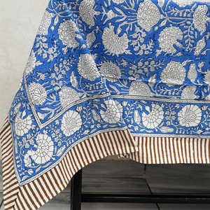 Cotton Eco-Friendly Luxury Natural Style Floral Print <b>Tablecloth</b> Home Decoration <b>Wedding</b> Garden Party Table Runner Placemat - Product Image 2