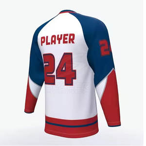 Maillot de hockey sur glace pour équipe professionnelle, en tissu léger et doux, pour l'entraînement en club et les tenues de compétition. - Product Image 6