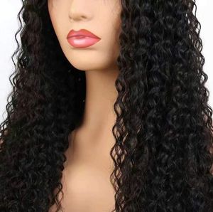 Pelucas de Encaje Frontal Rizado Natural con Doble Trama a Máquina, Cabello Remy Indio, Estilos Ondulado Profundo y Ondulado Corporal - Product Image 4